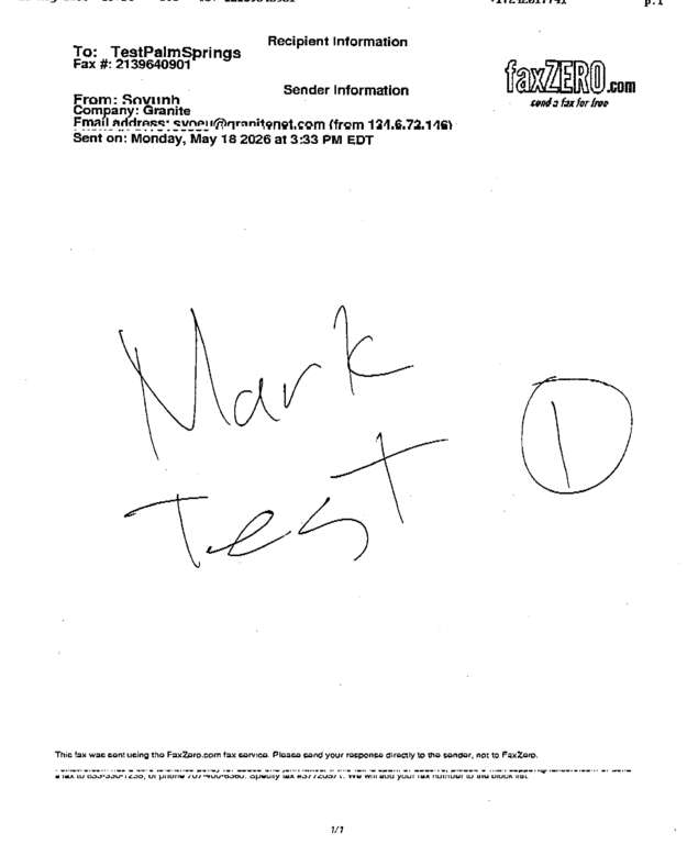 fax page