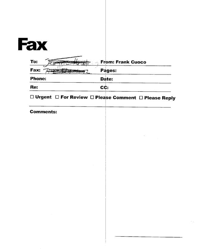 Fax page