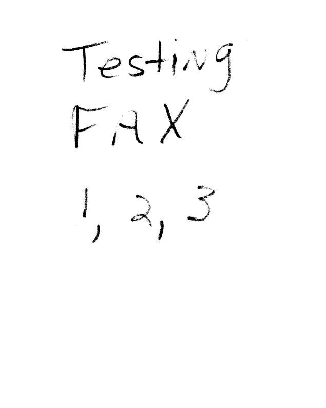 Fax page