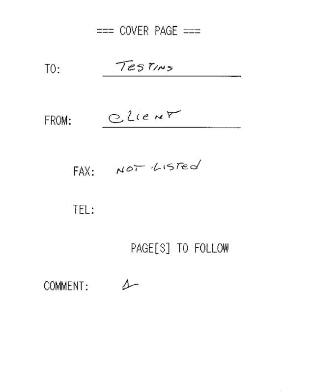 fax page