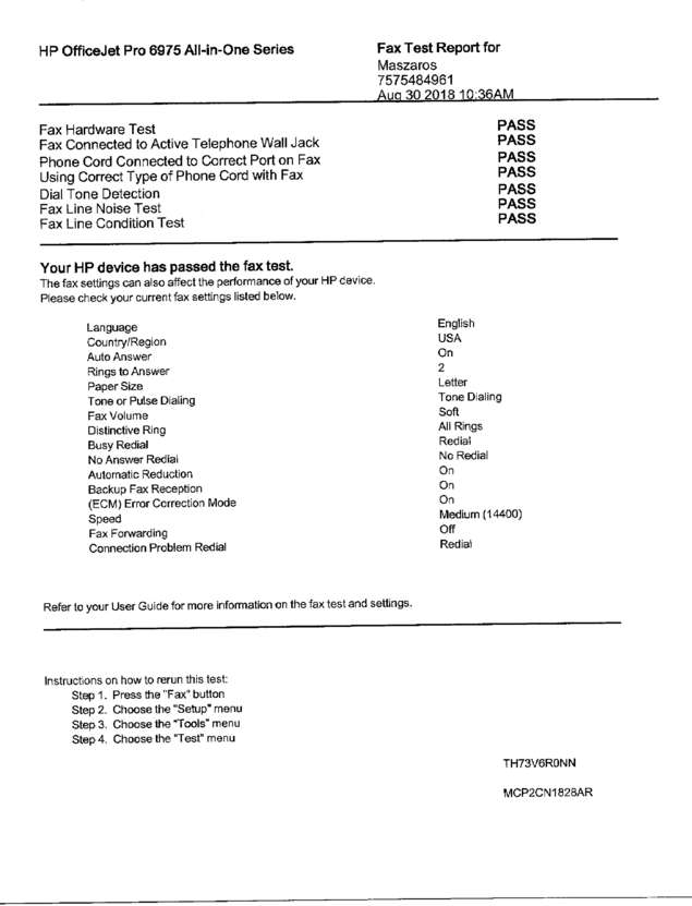 Fax page