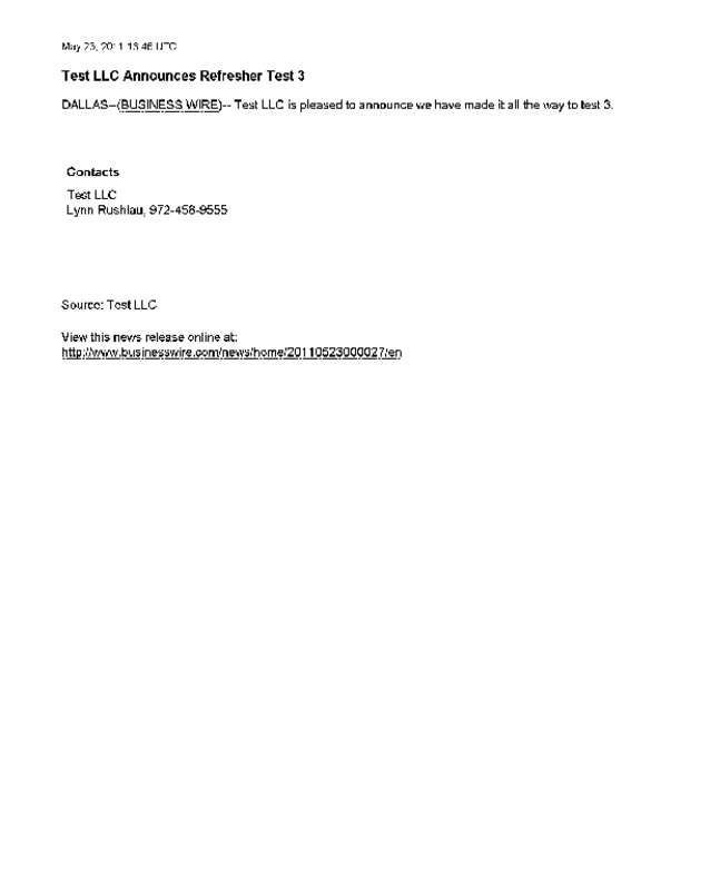 Fax page