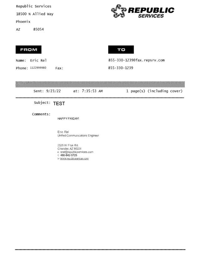 fax page