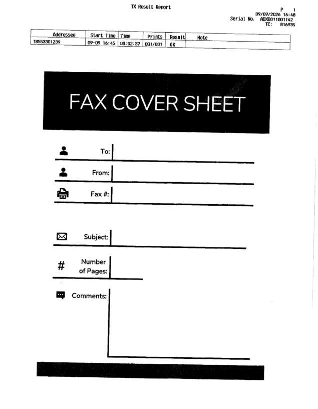 fax page