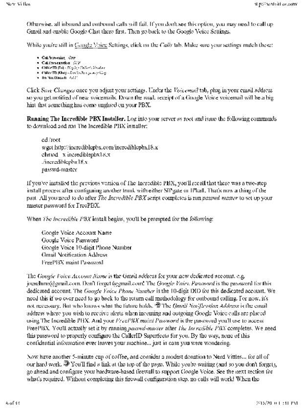 Fax page