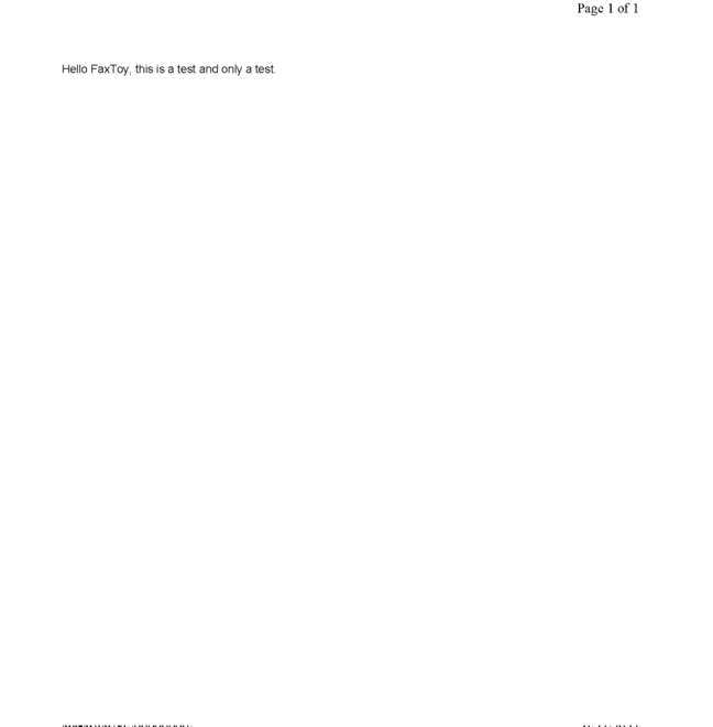 fax page