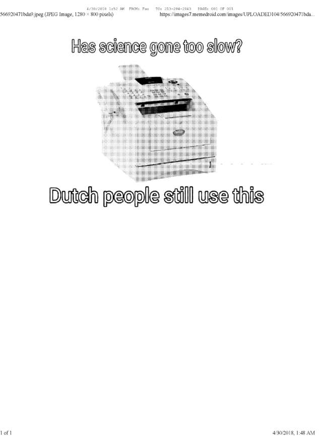 Fax page