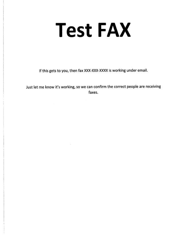 Fax page