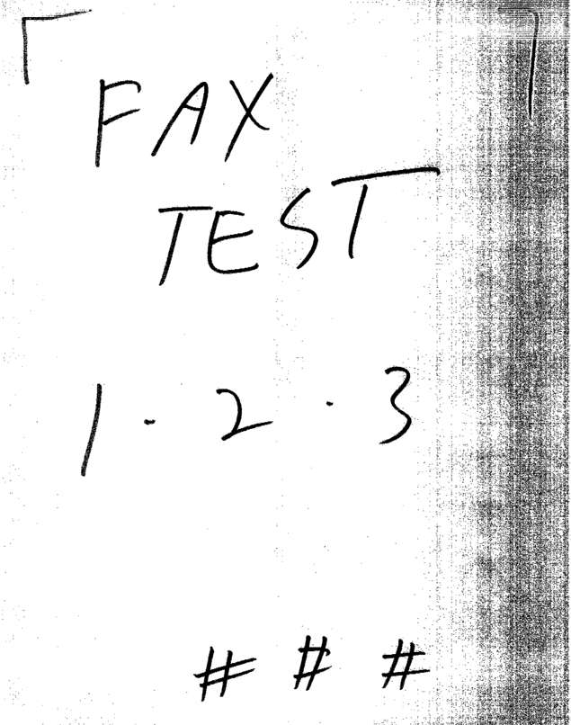 Fax page