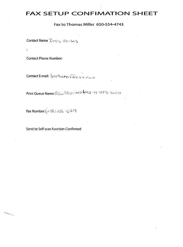 Fax page