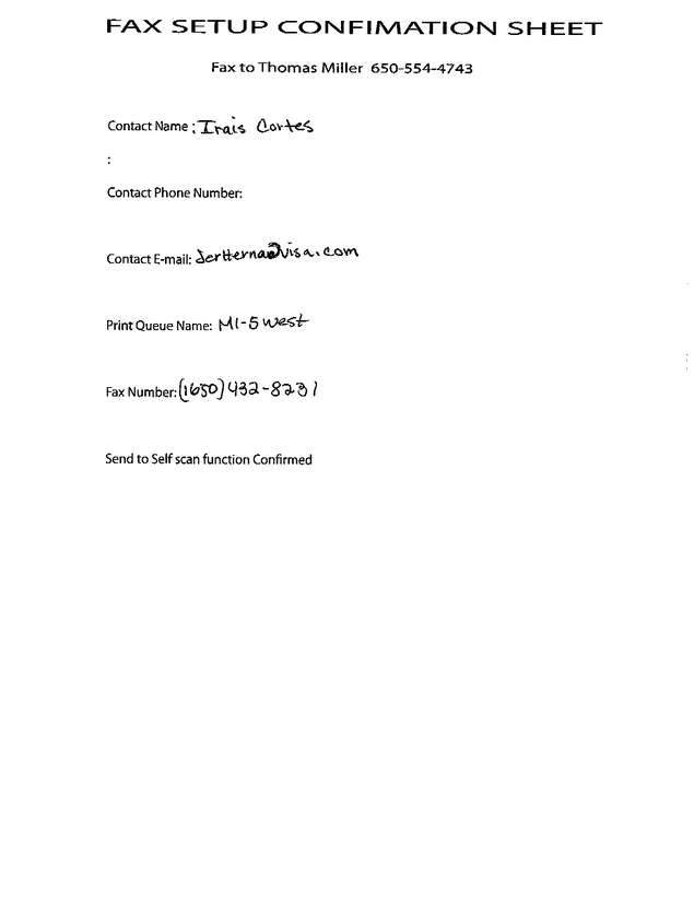 Fax page