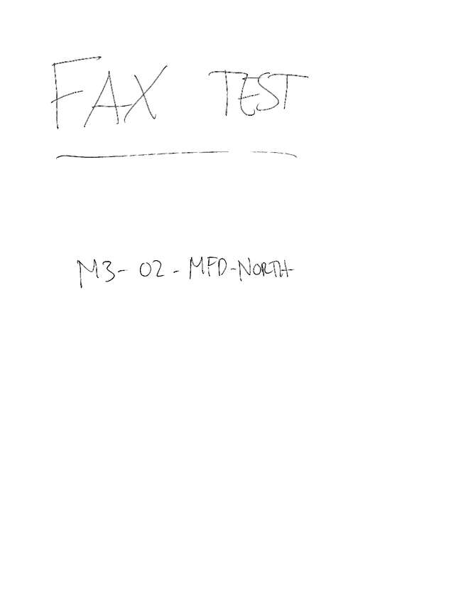 Fax page