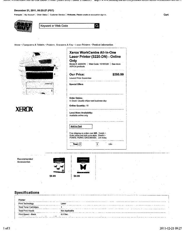 Fax page