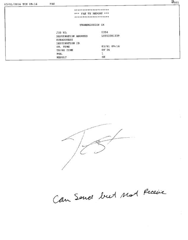 Fax page