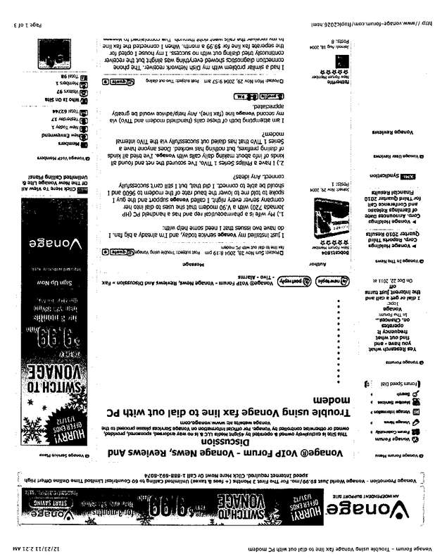 Fax page