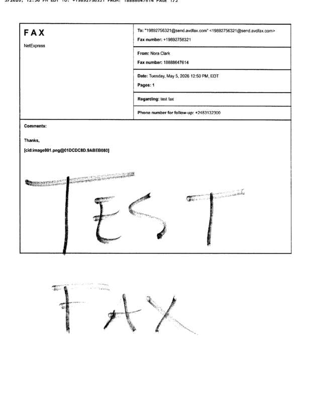 fax page