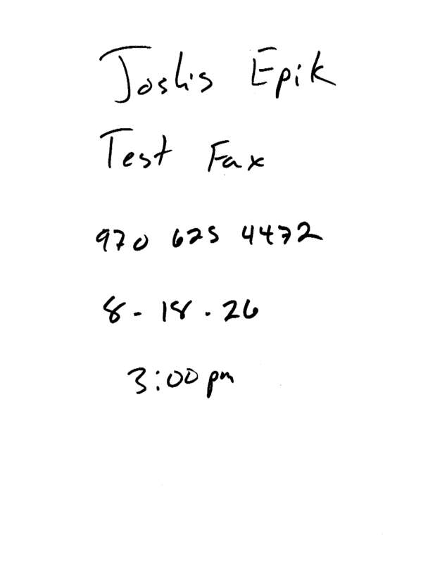 fax page