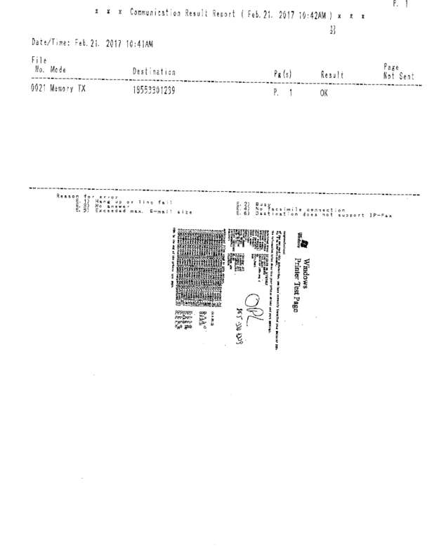 Fax page