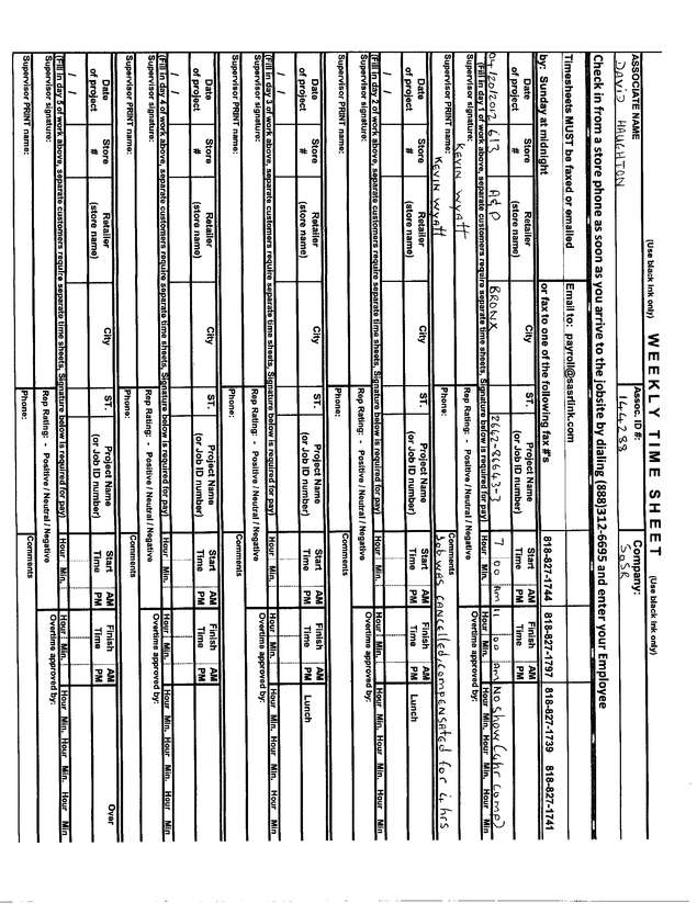 Fax page