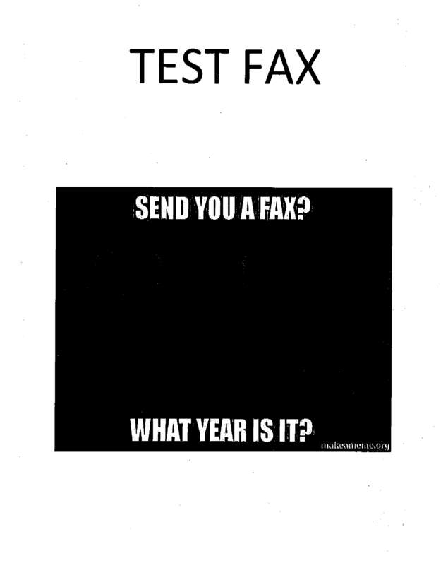 Fax page