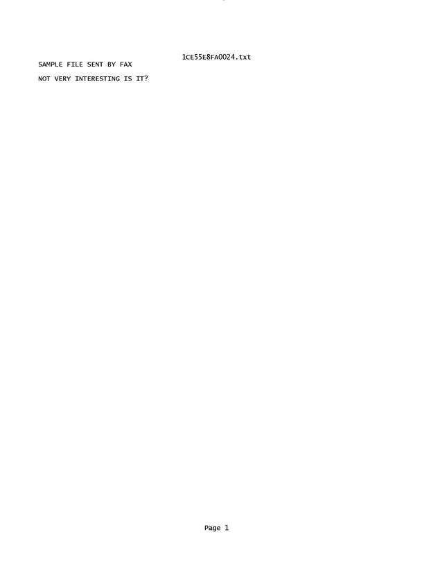 Fax page