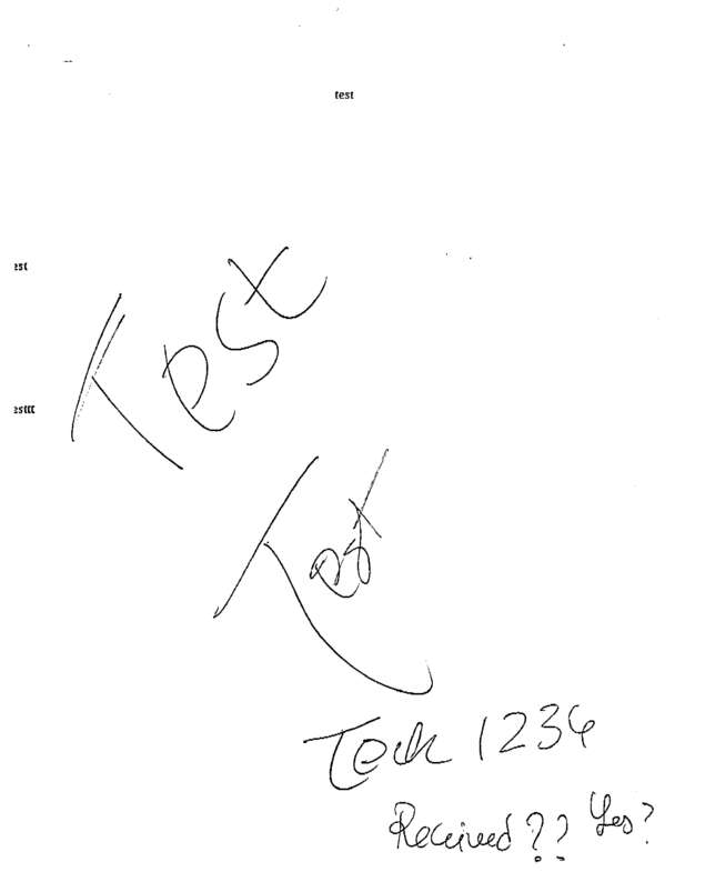 Fax page