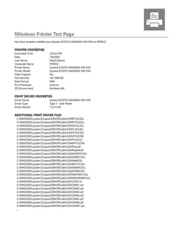 fax page