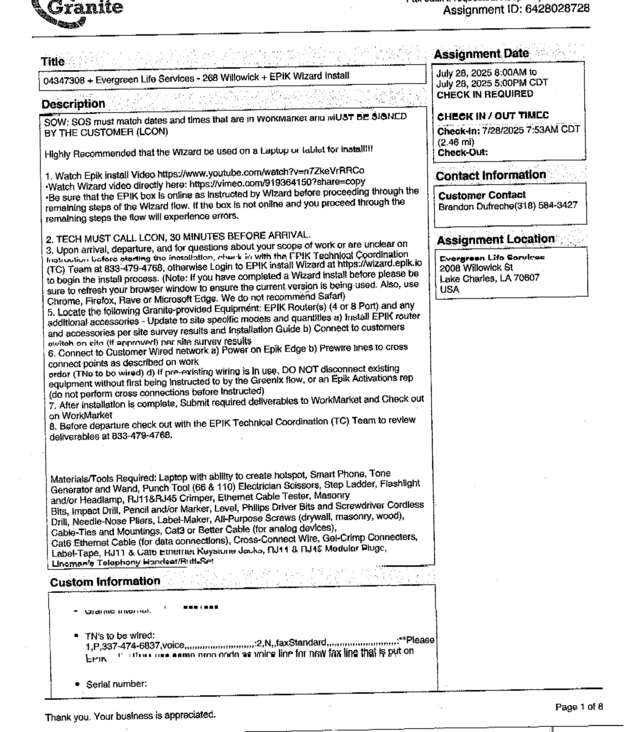 fax page