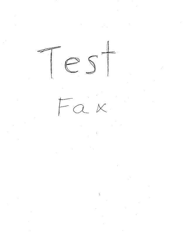 Fax page