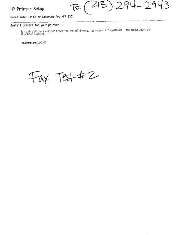 Fax page