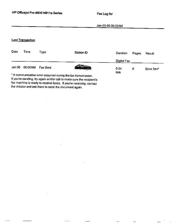 Fax page
