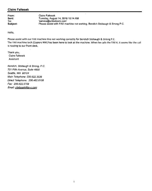 Fax page