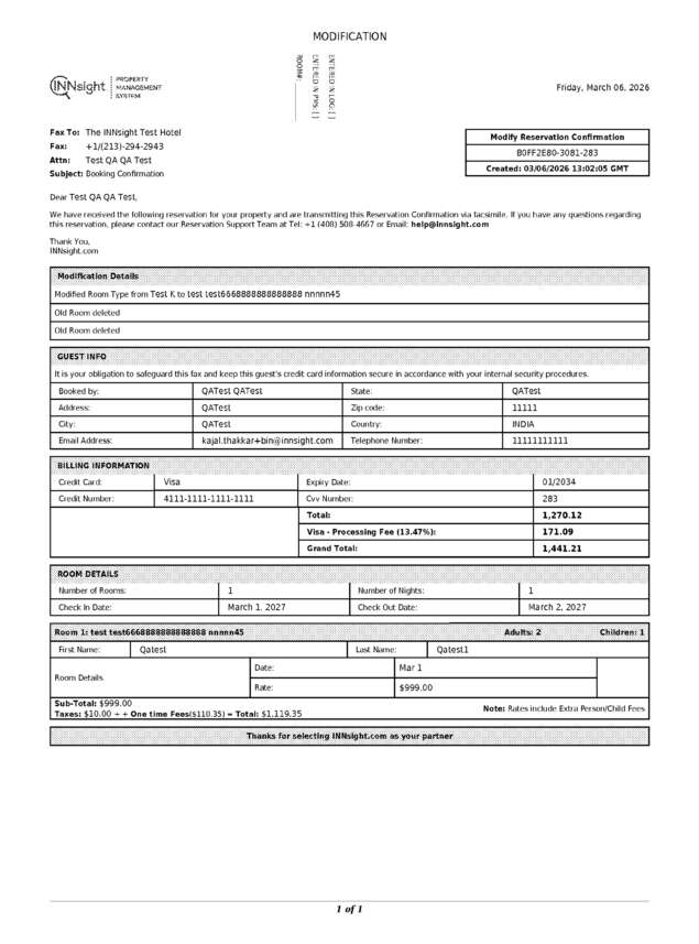 Fax page