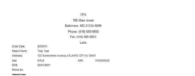 Fax page
