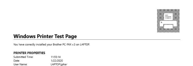 Fax page
