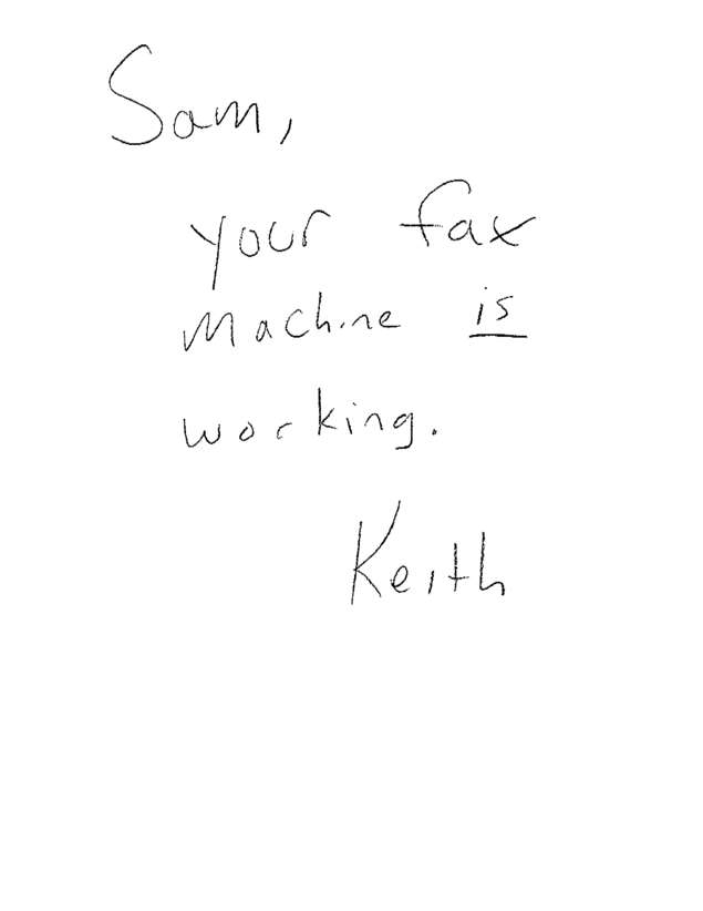 Fax page