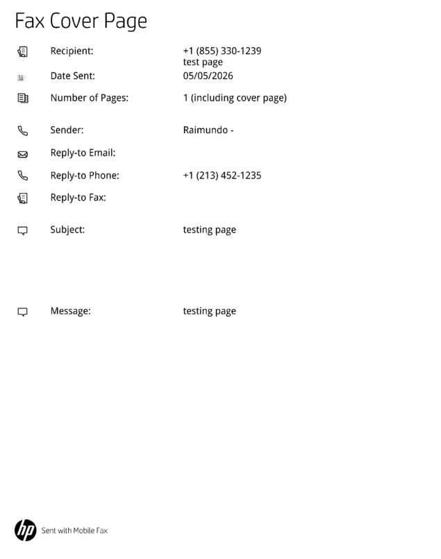 fax page