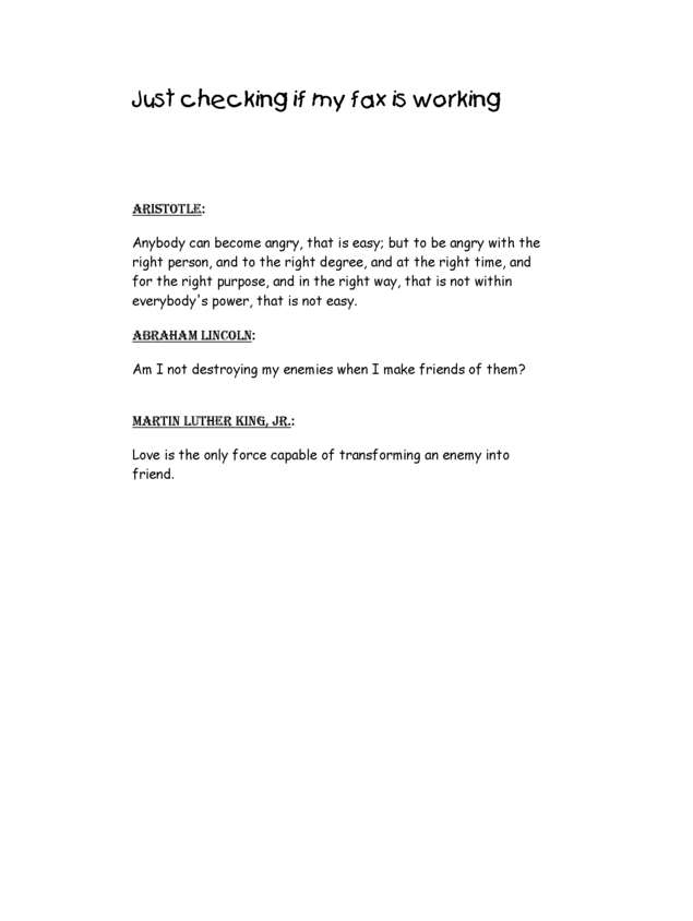 Fax page