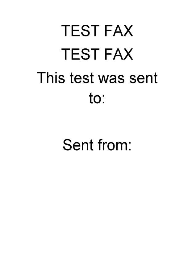 Fax page