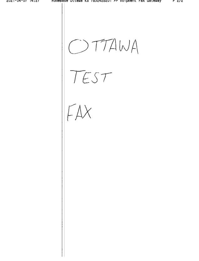 fax page