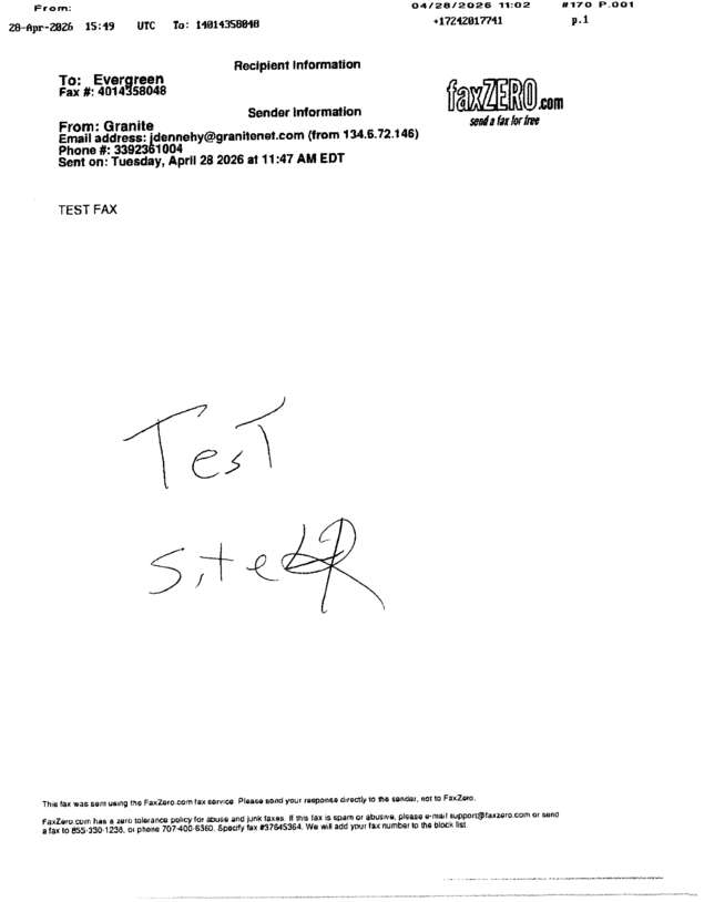 fax page