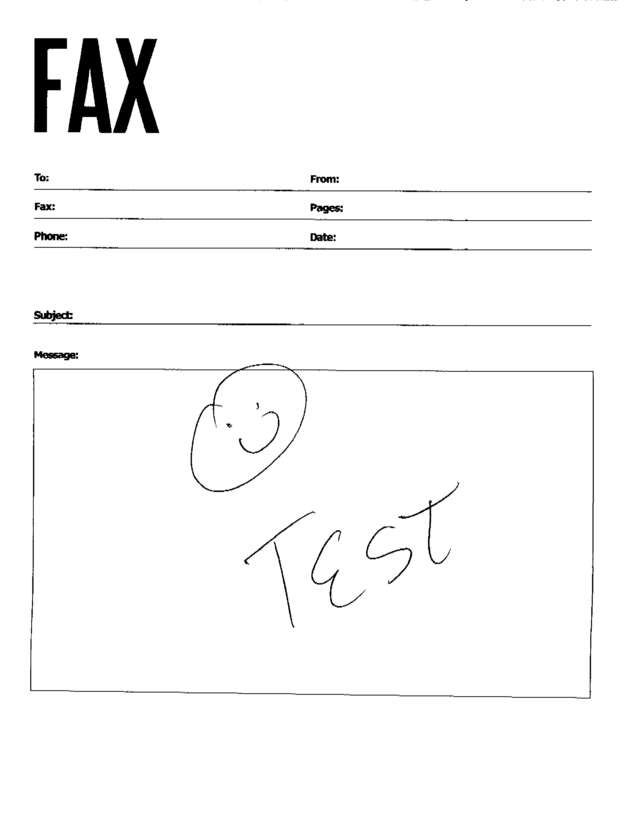 fax page