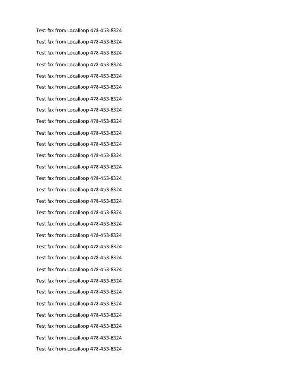 Fax page