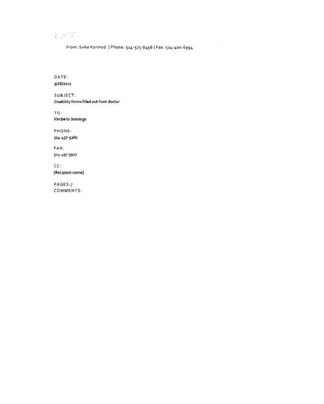 Fax page