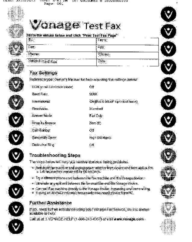 Fax page