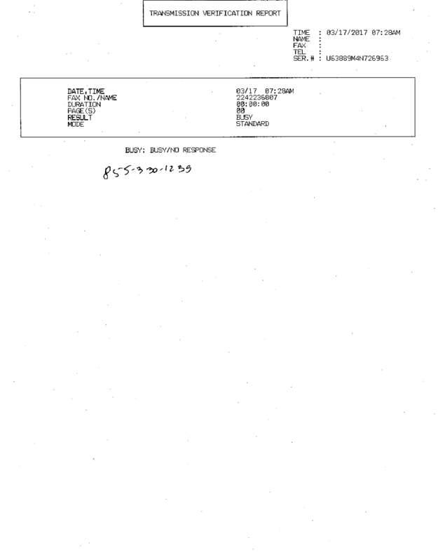 Fax page