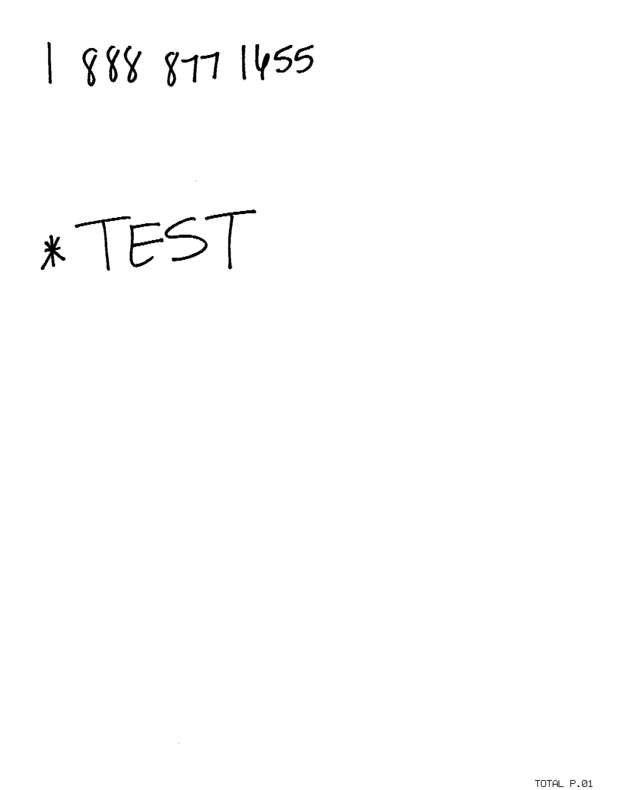 Fax page