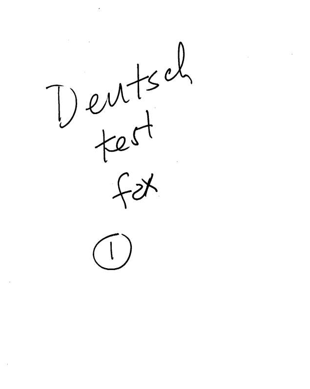 Fax page
