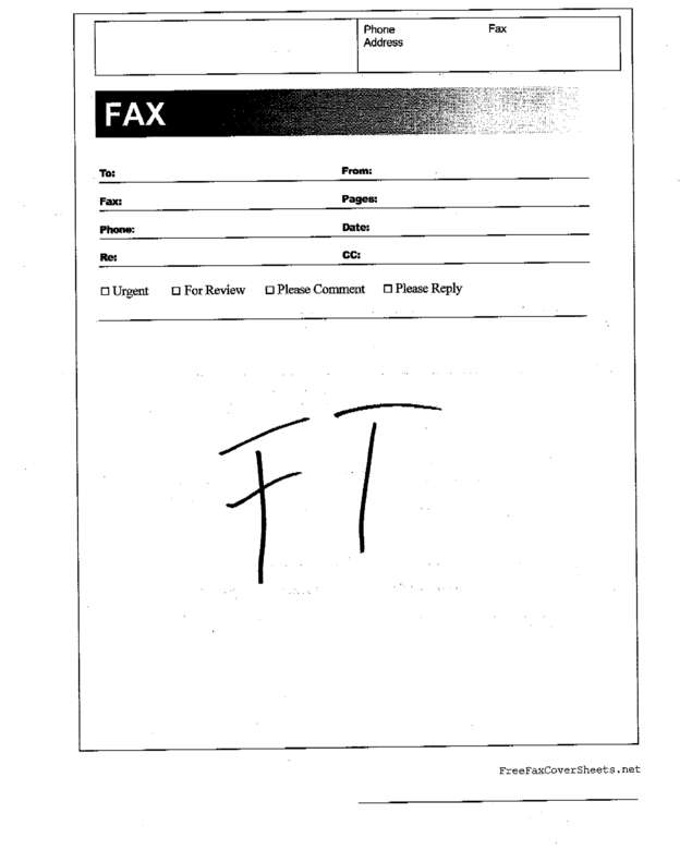 Fax page