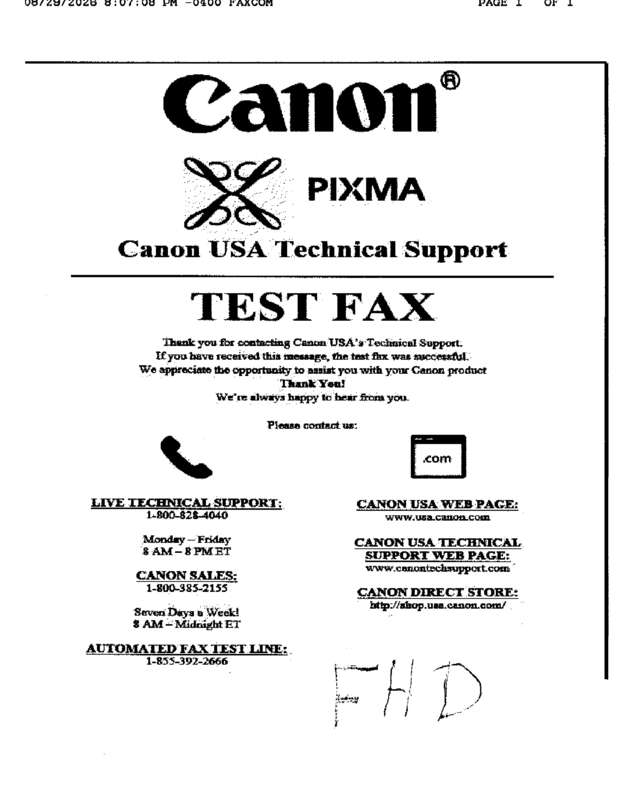 fax page